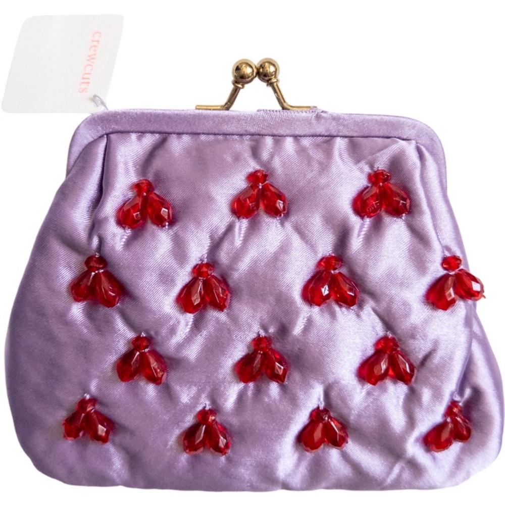 Crewcuts Girls' Satin Coin Purse w/ Straps and Beads